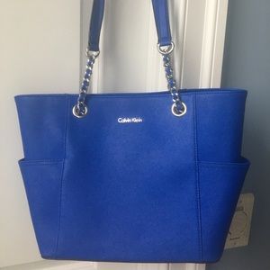 Blue Calvin Klein tote